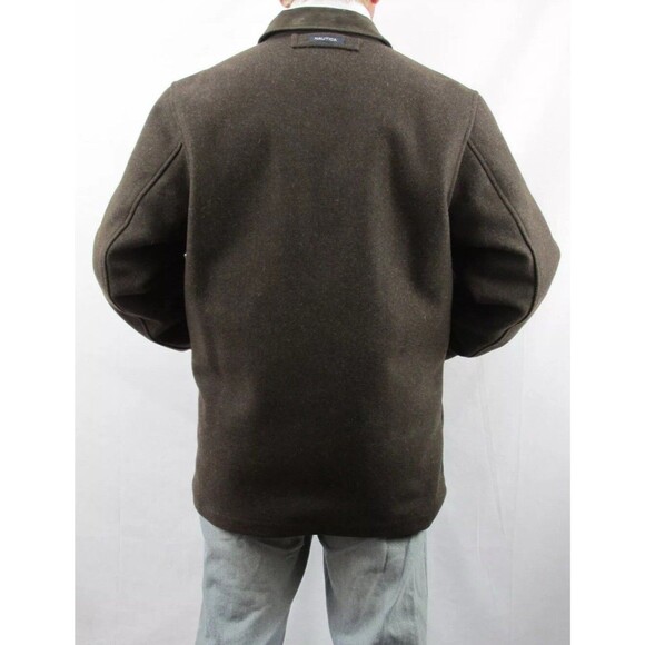 VTG Nautica Coat Means Large Double Layer Quilted Removable Liner Wool Jacket - Picture 15 of 15